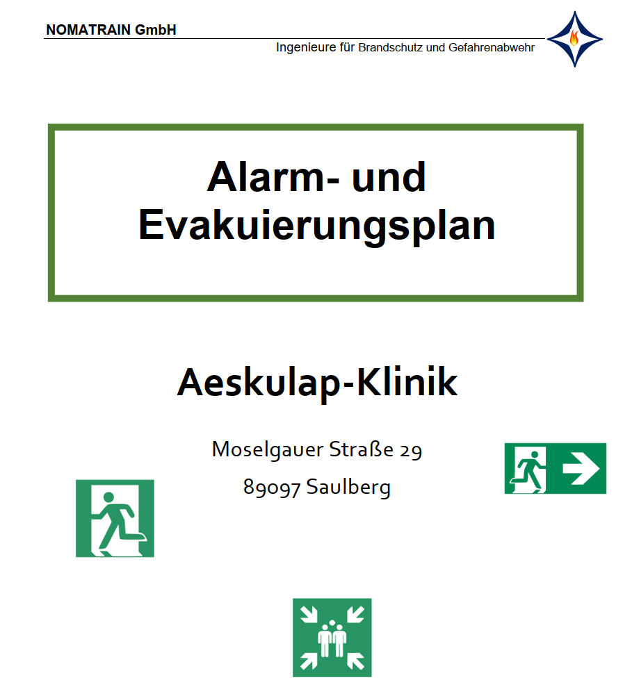 Brandschutzplan 5 Alarmierungs- und Evakuierungskonzept, Räumungskonzept